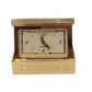 Miniature Clock Gold Plated Habana Cigar Solid Brass IMP72 - CLEARANCE NEEDS RE-BATTERY