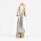 Portrait Figurine Gold Woman with Baby