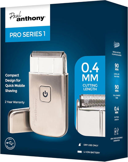 Paul Anthony 'Pro Series 1' Mens USB Lithium Mobile Foil Shaver