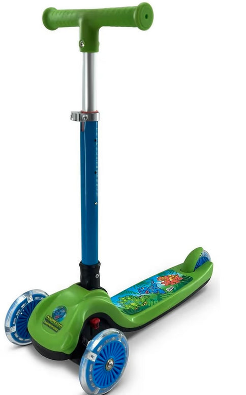 Dinosaur Trail Twister Scooter With Light Up Wheels
