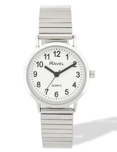 Ravel Ladies Basic Everyday Dial Stainless Steel Expander Bracelet Watch Available Multi Colour