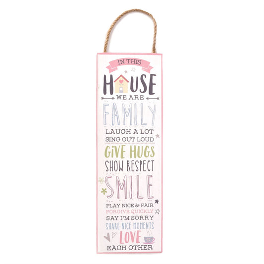 Love Life Wall Plaque - In This House 30cm