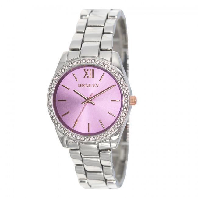 Henley Ladies Fashion Bling Diamante Bracelet Watch H07327 Available Multiple Colour