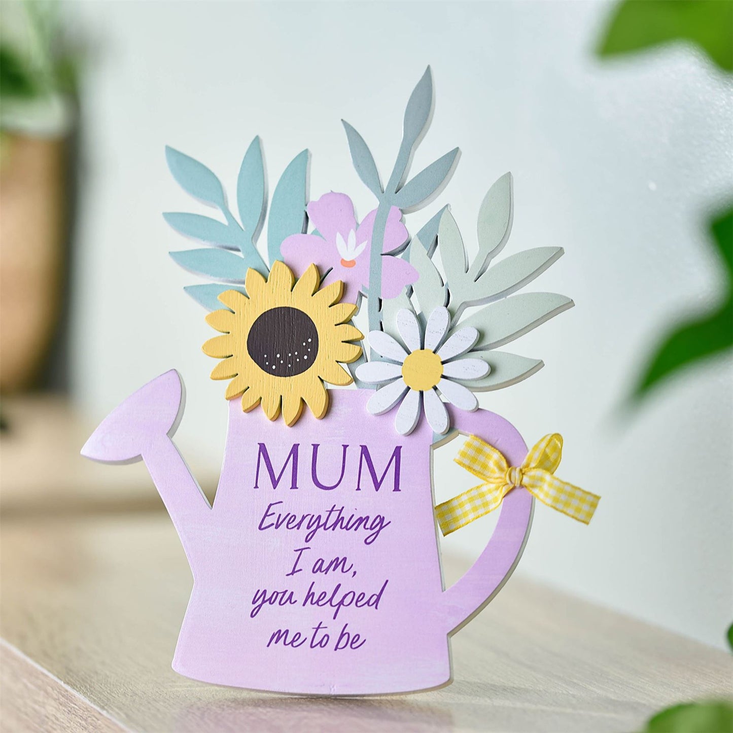 The Cottage Garden Watering Can Plaque "Mum"