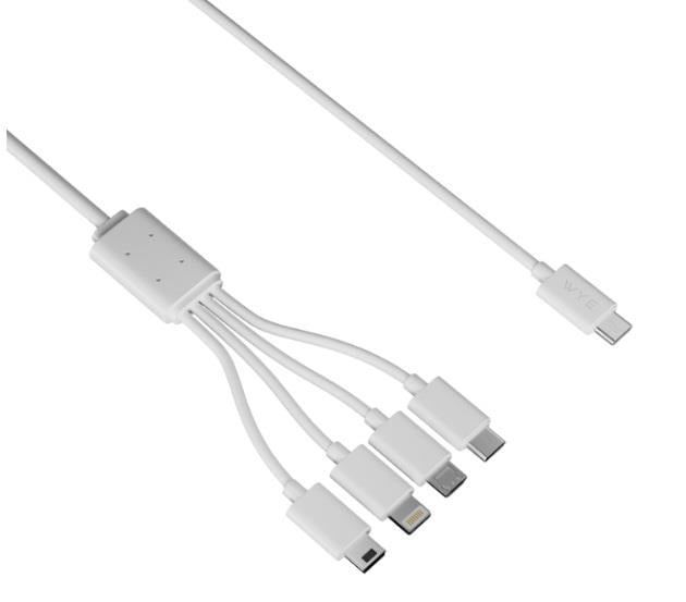 WYE DC71-4-in-1 Data & Charging Cable 0.35m