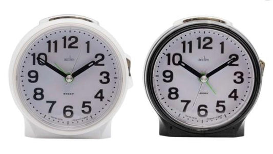 Acctim Eden Non Ticking Sweep Crescendo Alarm Clock 1652 Available Multiple Colour
