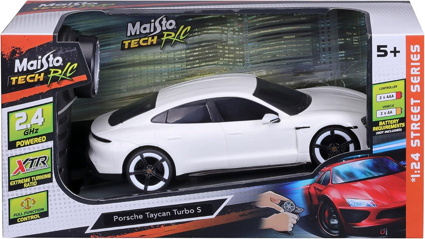 Maisto Tech R/C PORCHE TAYCAN TURBO S Super Car - 2.4GHZ - 1:24 Scale