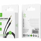 Woox MX0040 3.5mm Aux to 3.5mm Aux PVC Audio Cable, 3.3ft 1m, Black