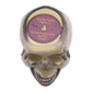 Smoked Glass Skull Candle with Haunted House Fragrance