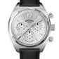Rotary Mens Avenger Sport Chronograph Silver Dial Black Leather Strap watch