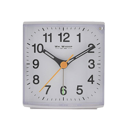 5374 WM WIDDOP® ALARM CLOCK WITH SWEEP MOVEMENT AVAILABLE MULTIPLE COLOURS