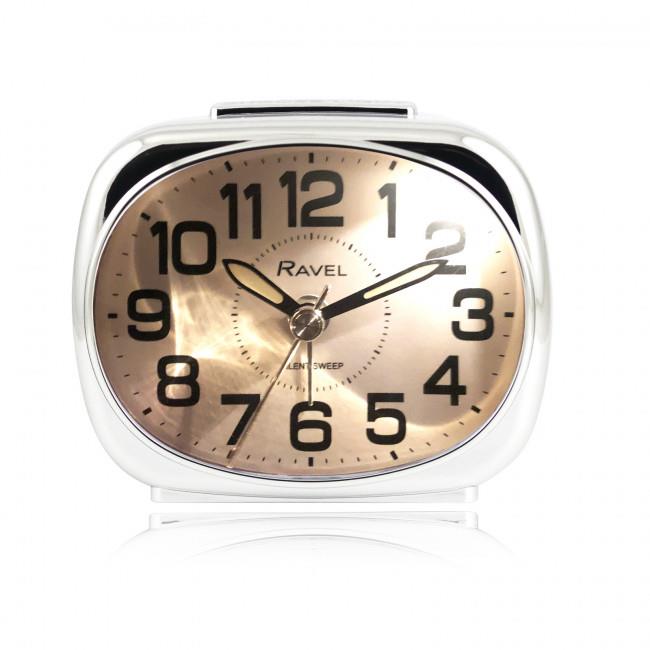 Ravel Small sized pillow shaped Bedside Quartz Alarm Clock RC040 Available Multiple Colour