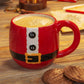 Set of 2 Santa & Mrs Claus Stackable Mugs 11.5cm