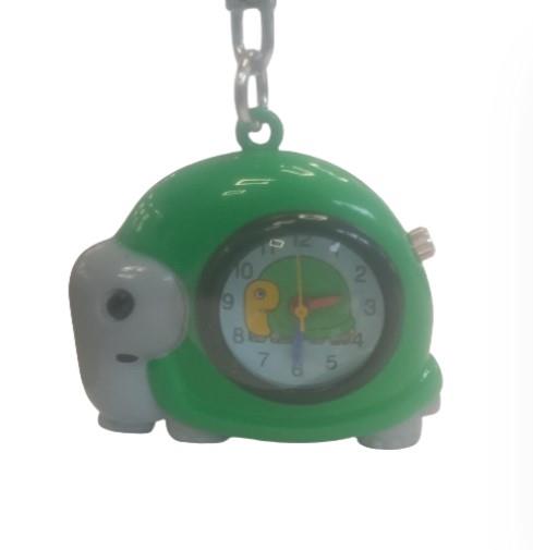 Imperial Key Chain Clock Green Tortoise IMP729 - CLEARANCE NEEDS RE-BATTERY