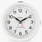 Acctim Elana White Non-Ticking Sweep Analogue Alarm Clock 15762