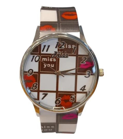Relda Ladies Analogue Silicone Strap Watch RELLDS Available Multiple Colour
