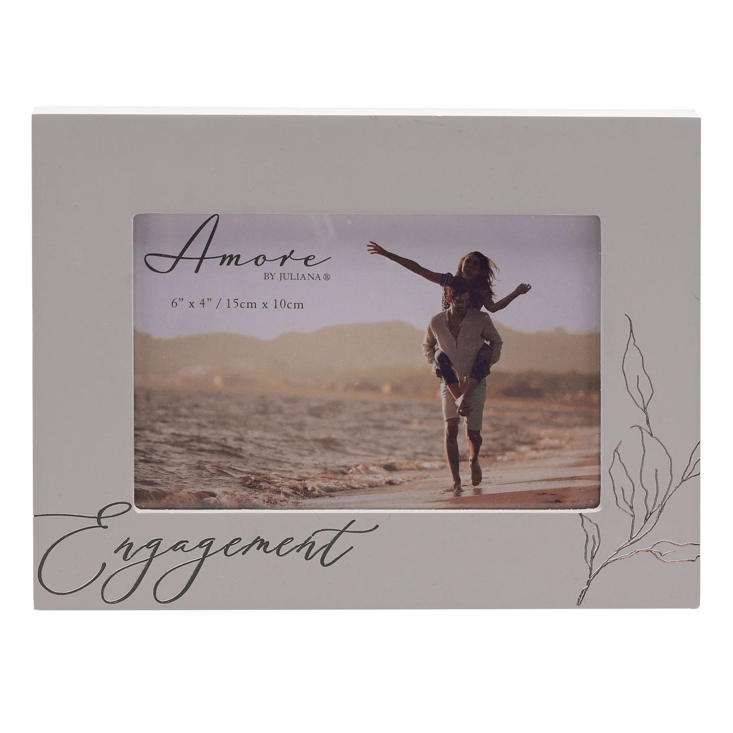 Amore Grey Photo Frame Engagement  6" x 4" (MINIMUM ORDER QUANTITY 2)