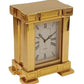 Miniature Clock Rectangle French Mantel Gold Polished Solid Brass IMP38 - CLEARANCE NEEDS RE-BATTERY