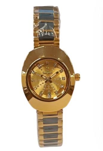 Swismax Ladies Day Date Water Resistant Dial Metal Strap Watch Available Multiple Colour & Models