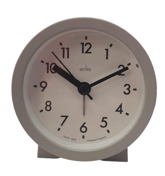 Acctim Gaby Small Analogue Contemporary Bedside Alarm Clock Available Multiple Colour Available Multiple Colour