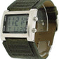 Retro Mens Square Digital Green Rubber Strap Wrist Watch RETRO-10B  - CLEARANCE NEEDS RE-BATTERY