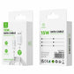 Woox MX0016 USB to Lightning Braided Data Cable, 15W 3A Max, 6.6ft 2m, White