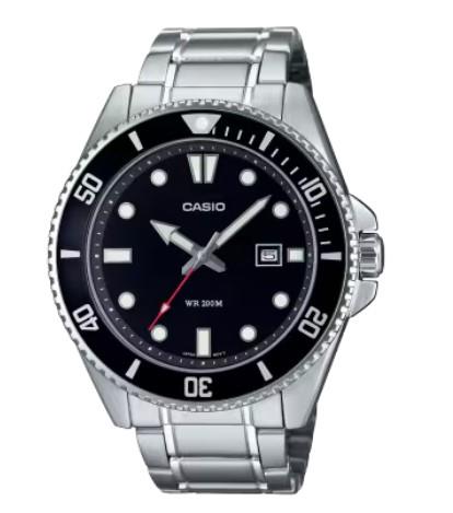 Casio Mens Dated Dial Stainless Steel Watch Available Multiple Colour