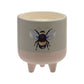 Country Living 200g Citronella Candle in Footed Ceramic Vessel - Bee