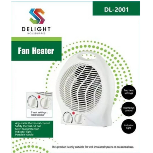 Delight 2kW Upright Fan Heater