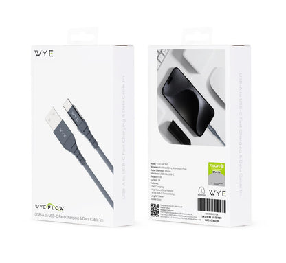 WYEFLOW USB-A to USB-C Fast Charging & Data Cable 1m