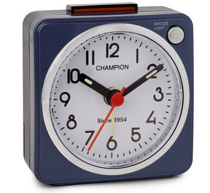 Champion Square Medium Travel Alarm Clock MF77 Available Multiple Colour