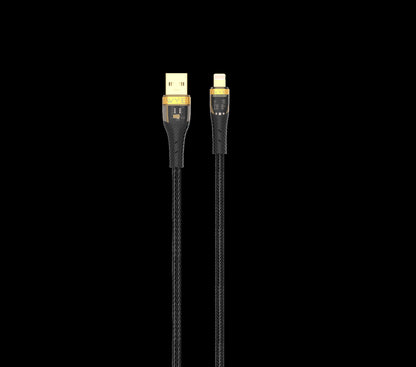 Wyeflow 27W GoldTip Braided Fast Charge/Sync USB to 8 Pin Cable 1m