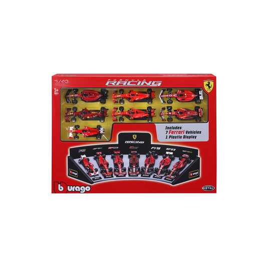 1:43 F1 Ferrari Deluxe Gift Set With Display Stand - Diecast Model car Collectables