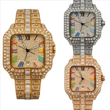 NY London Mens Fashion Bling Assorted Watch Dated Square Dial Bracelet Watch Available Multi Colour