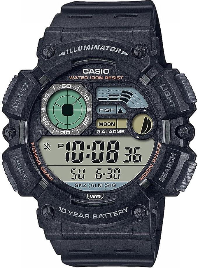 Casio Mens Black Fishing Gear Digital Watch