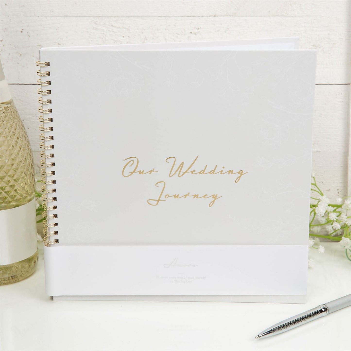 Amore Ring Bound Wedding Journal 'Our Wedding Journey'