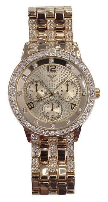 NY LONDON GENTS BLING WATCH PI-7554 Available Multiple Colour