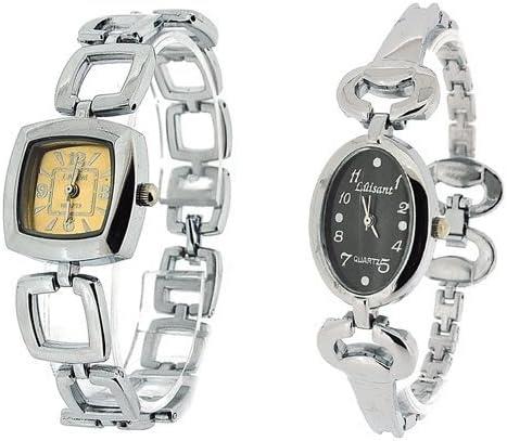 Luisant Ladies Fashion 10 Assorted Style Silver Steel Bracelet Strap Watch - CLEARANCE NEEDS RE-BATTERY