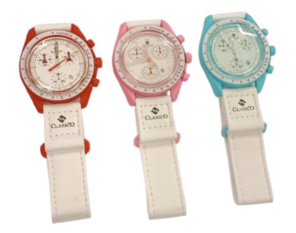 Clasico Mens Ladies Mission to Mars Water Resistant Dated Dial Velcro Nylon Strap Watch Available Multiple Colour