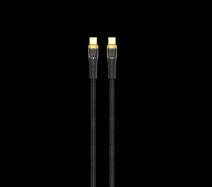 Wyeflow 100W GoldTip Braided Ultra Charge/Sync C-C Cable 1m