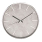 Hometime Slim Line Marble Pattern Wall Clock 31cm - Silver