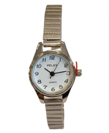 Pelex Ladies Big number Metal Bracelet Strap Quartz Watch Available Multiple Colour