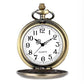 Retro Bronze Quartz Movement Pocket Watch Available multiple Design