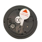 Imperial Mini Black Travel Alarm Clock into Black Leather Box IMP604BL