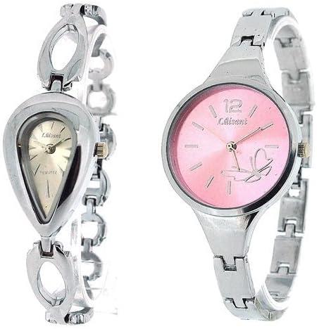 Luisant Ladies Fashion 10 Assorted Style Silver Steel Bracelet Strap Watch - CLEARANCE NEEDS RE-BATTERY