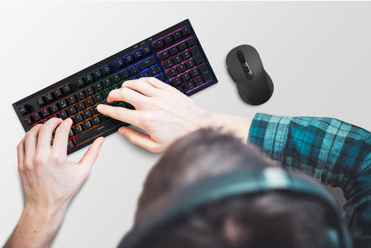 Wyeflow Wireless Gaming  RGB Backlit Keyboard - Black