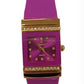 Clasico Ladies Bling Water Resistant Square Dial Rubber Strap Watch Available Multiple colour