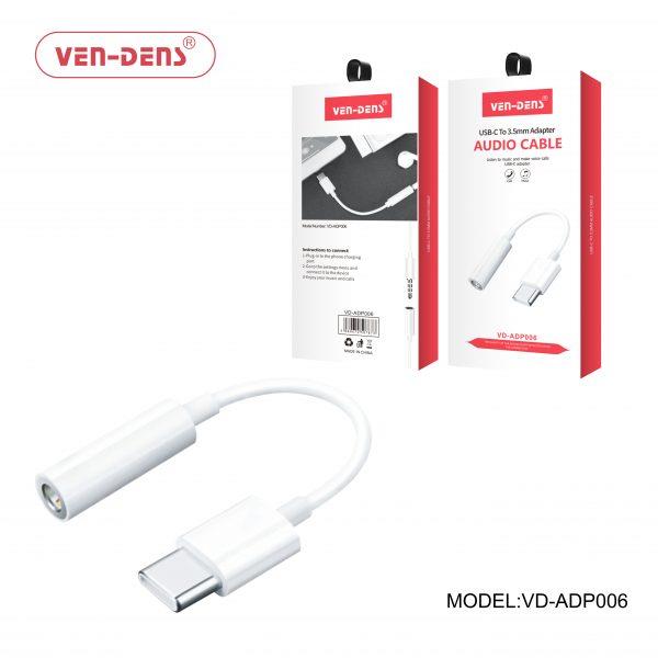 Ven-Dens Stylish Type C To 3.5mm Connector Adapter