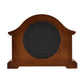 Wm.Widdop Broken Arch Mantel Clock Silver Bezel Walnut