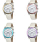 Henley Ladies Round sporty white dial Leather Strap Watch H06183 Available Multiple Colour